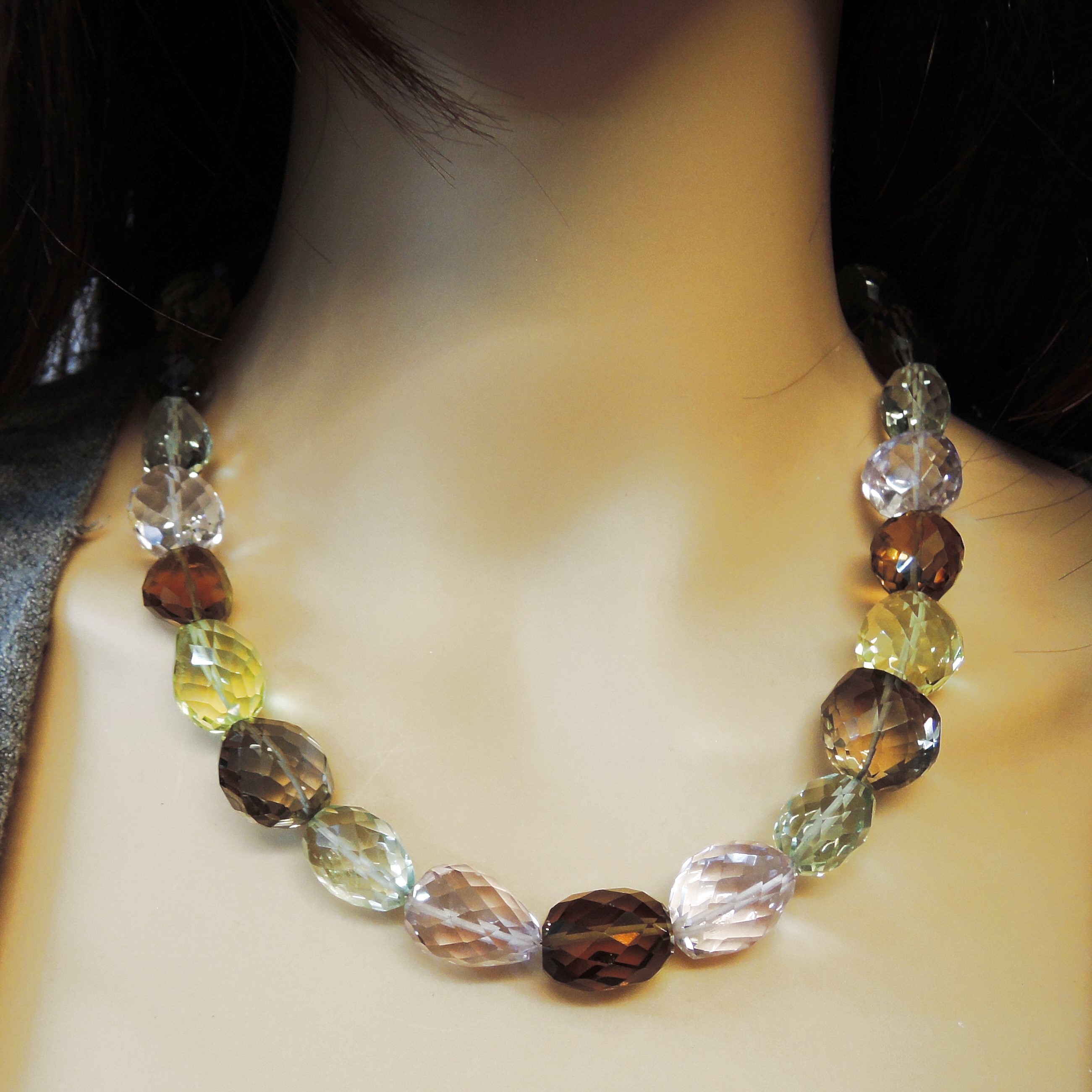 Edelsteinkette verschiedene Quarze